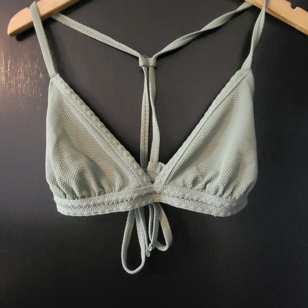 New Without Tags, Swimsuit, Sage Green, Size Small Bottom, Size Medium Top - Picture 7 of 10